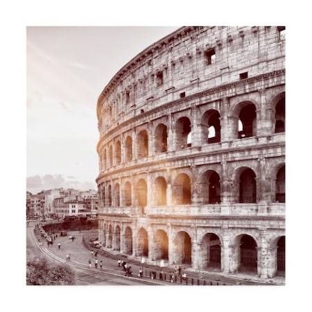 Philippe Hugonnard 'Dolce Vita Rome 3 Colosseum IV' Canvas Art,24x24